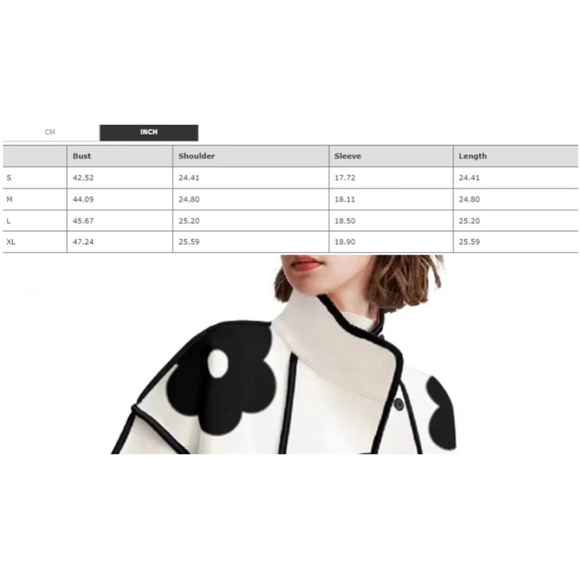 Classic Floral Print High Collar button Jacket Coat - Picture 5 of 5